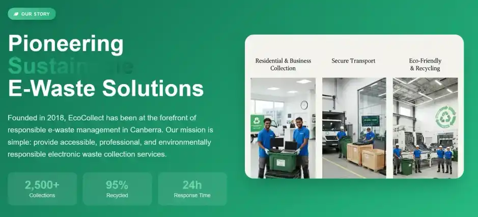Eco Collect - E-waste collection service in Canberra