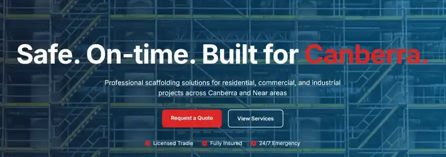 One Way Scaffolding - Construction company website